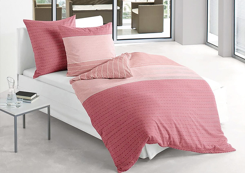 Rote hochwertige Bettwäsche von Bassetti